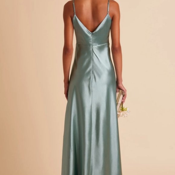 Jay Satin Bridesmaid Dress - Picture 2 of 4